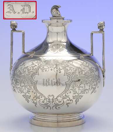 BBK9 (Sterling, Hollowware) Sugar Bowl & Lid