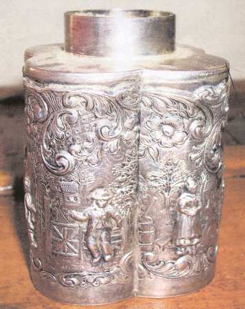 3247 (Silverplate, Hollowware) Tea Caddy No Lid