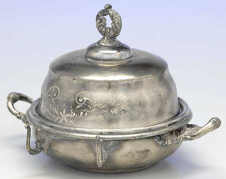 88 (Silverplate, Hollowware) Plated Covered Round Butter