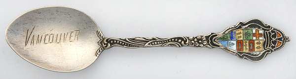 Canada Souvenir Spoons (Sterling) Canada Demitasse Spoon