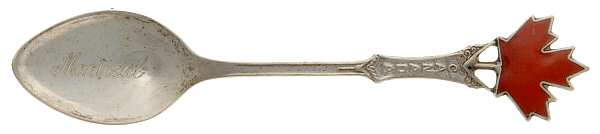 Canada Souvenir Spoons (Sterling) Canada Demitasse Spoon