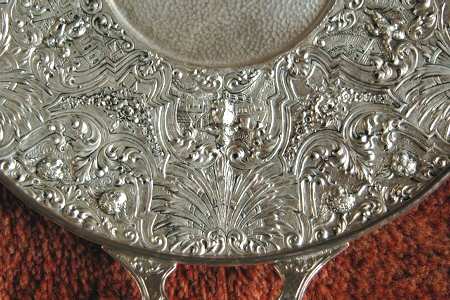 3686 (Silverplate, Hollowware) 13" Handled Round Tray