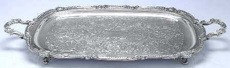 BIM18 (Silverplate, Hollowware) 22" Waiter Tray