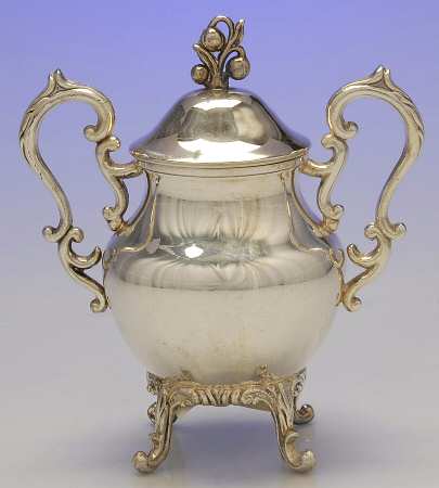 BIM19 (Silverplate, Hollowware) Sugar Bowl & Lid