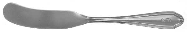BIR25 (Sterling) Flat Handle Butter Spreader