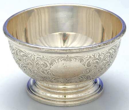 Tudor Scroll (Sterling, Hollowware) Mini Open Sugar Bowl