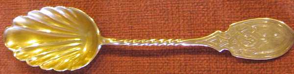 B4B1 (Sterling) Sugar Shell Spoon