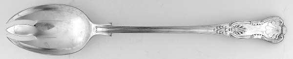 Kings (Silverplate) Oversize Solid Salad Servng Fork