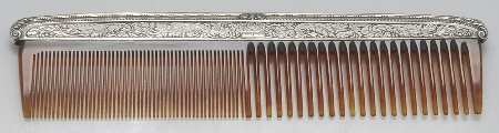 1500-Engraved (Sterling, Hollowware) Comb