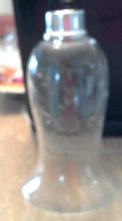 2761A (Sterling Hollowware) Glass Globe for Weighted Hurricane Lamp