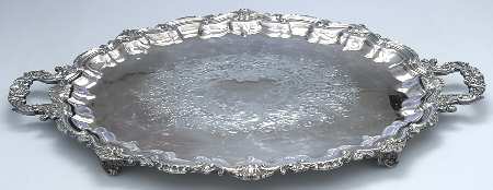BBS11 (Silverplate, Hollowware) Large Silverplate Waiter Tray