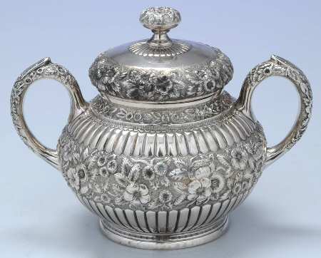 BTF15 (Sterling, Hollowware) Sugar Bowl & Lid