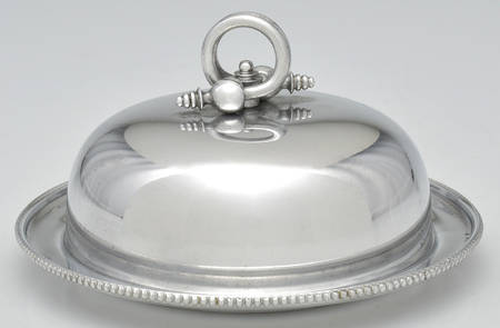 BWP1 (Aluminum, Hollowware) Round Covered Butter No Glass Liner