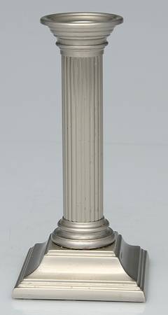 Platinum Mist "Finish" (Nickel, Hollowware) 6" Smithsonian Candlestick