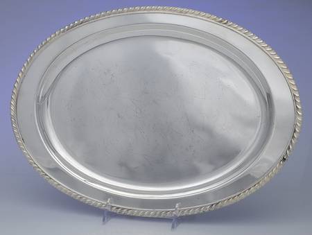 Silverplate Hollowware 15" Oval Serving Platter
