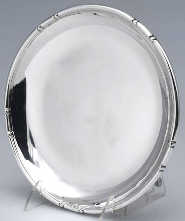 Bamboo (Sterling, Hollowware) 8" Round Tray
