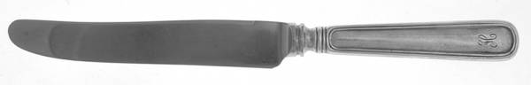 York (Silverplate, Monograms) Modern Hollow Knife
