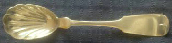 Coin Silver Flatware Sugar Shell Spoon