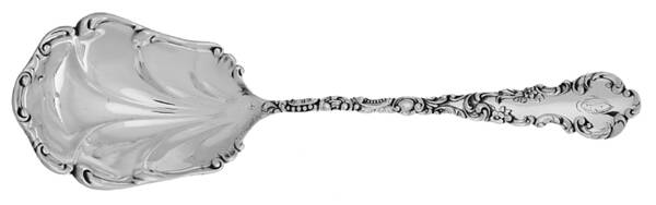 Geneva (Sterling, 1895) Preserve Spoon with Monogram
