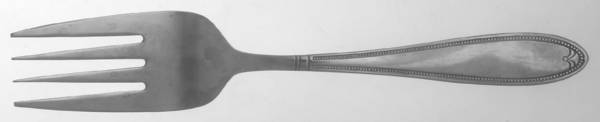 Camille (Stainless) Large Solid Cold Meat Serving Fork