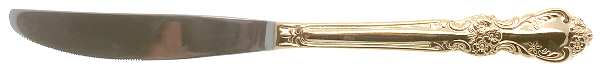 Gold Alyssa (Gold Electroplate) Modern Solid Knife