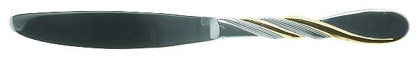 Gold French Braid (Stainless, Gold Accent) Modern Solid Knife