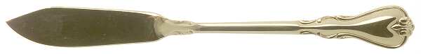 Gold Jessica (Gold Electroplate) Flat Handle Master Butter Knife