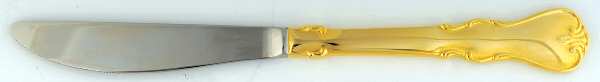 Gold Jessica (Gold Electroplate) Modern Solid Knife