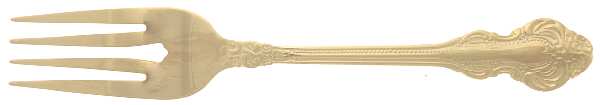 Gold Royal Fashion (Gold Electroplate) Individual Salad Fork