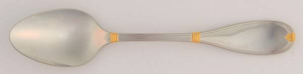 Antionette (Stainless, Gold Accent) Teaspoon