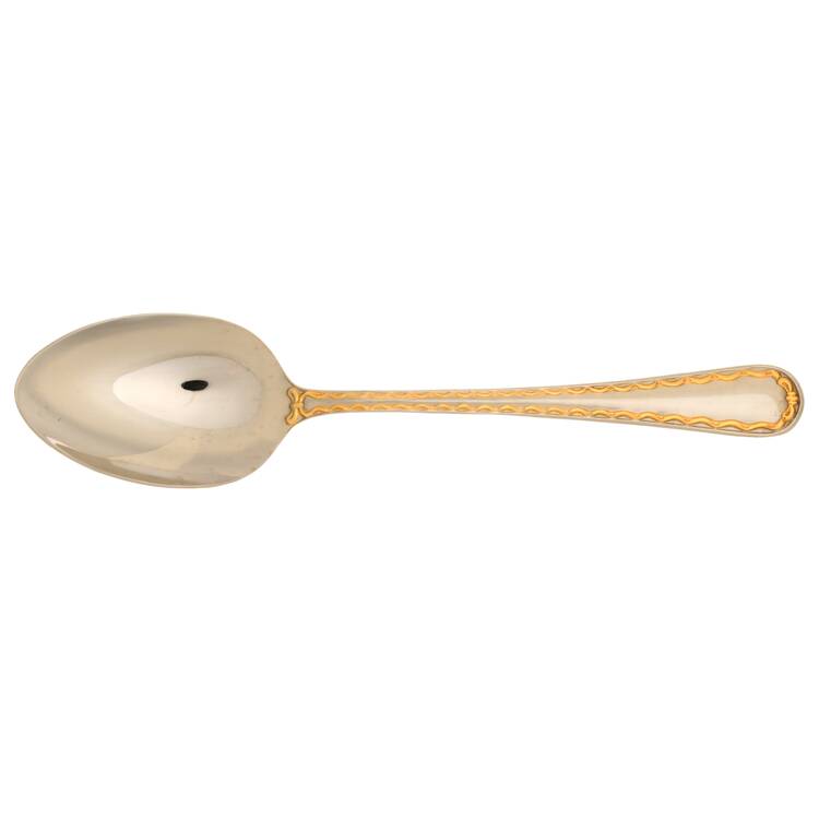 Dior Ribbon Gold (Stainless, Gold Accent) Tablespoon (Serving Spoon)