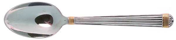 Gaudron (Stainless, Gold Accent) Place/Oval Soup Spoon