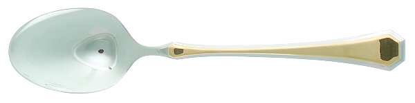 Tiffany (Stainless, Gold Accent) Place/Oval Soup Spoon