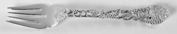 Chased & Pierced Vine (Sterling) Individual Salad Fork
