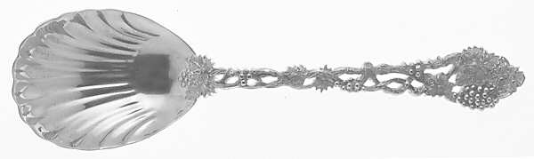 Chased & Pierced Vine (Sterling) Sugar Shell Spoon