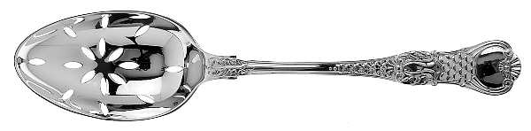 Coburg (Sterling) Pierced Tablespoon (Serving Spoon)