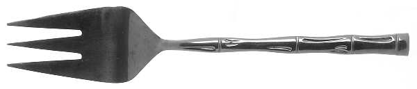 Clf2 (Stainless, Japan) Medium Solid Cold Meat Serving Fork