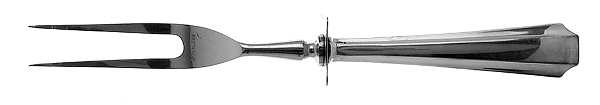 America (Sterling, 1931, No Monograms) Small Steak Carving Fork with Stainless Prongs