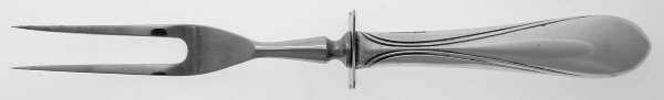 Concord-Yankee Clipper (Sterling, 1930) Small Steak Carving Fork with Stainless Prongs