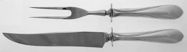 Concord-Yankee Clipper (Sterling, 1930) Small Stainless Blade 2-Piece Steak Carving Set