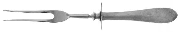 Old Hampshire (Sterling, 1925) Lg Carving/Roast Fork-Stn Prong w/Sterling Guard