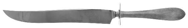 Old Hampshire (Sterling, 1925) Large Carving/Roast Knife StnlBl w/Sterling Guard