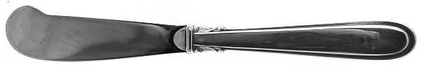 Thread (Sterling) Hollow Handle Paddle Butter Spreader (Solid)