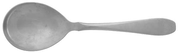 COH5 (STAINLESS) Solid Smooth Casserole Spoon