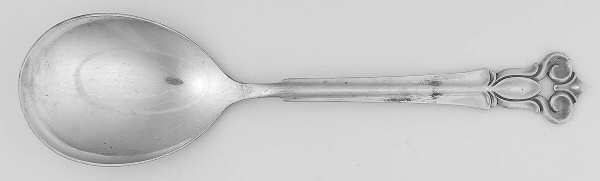 Monica (Sterling) Small Solid Serving Spoon