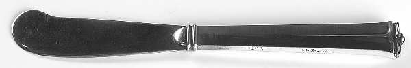 Sparta (Sterling) Hollow Handle Paddle Butter Spreader (Solid)