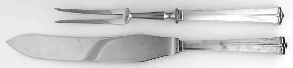 Sparta (Sterling) Large 2-Piece Roast Carving Set w/Stainless Blade