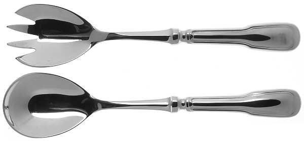 Bourbon (Stainless) (2 Pc) Solid Salad Set