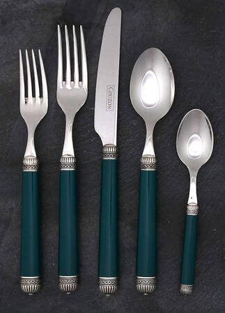 Carthage-Green (Stainless) 40 Piece Estate Set
