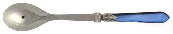 Galaxy-Blue (Stainless) Salad Servng Spoon with Stainless Bowl